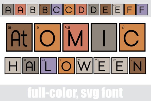 Atomic Halloween Font for Creative Design