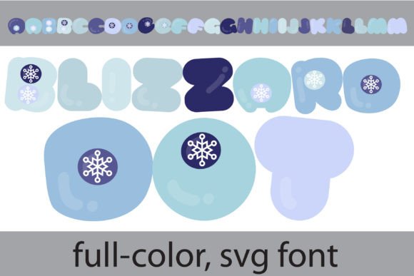 Blizzard Dot Font: Winter Charm for Crafters