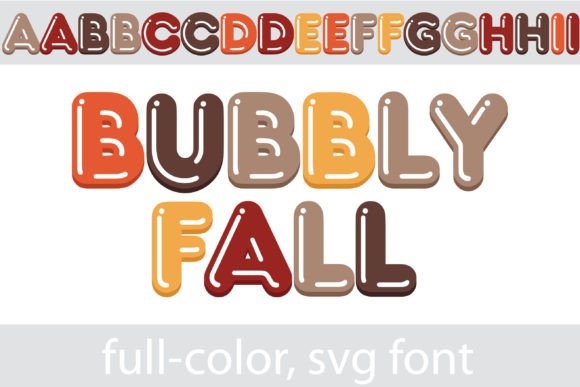 Bubbly Fall Font for Creative Makers