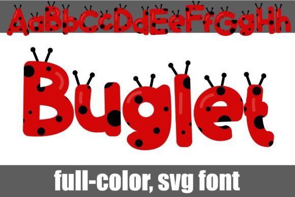 Buglet: A Colorful Font for Creative Web Design