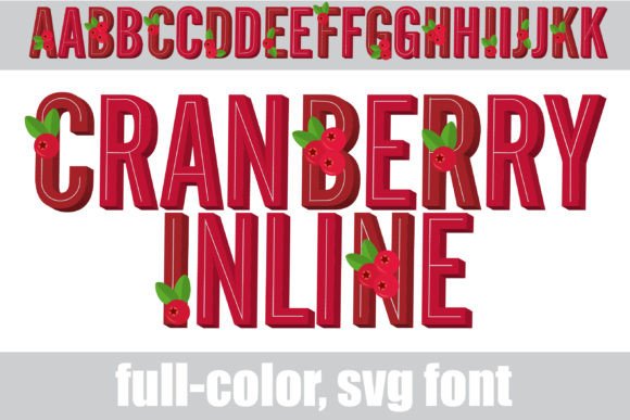 Cranberry Inline Font