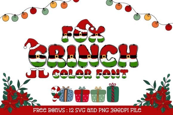 Fox Grinch Font for Holiday Design