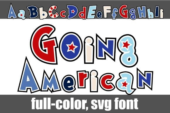 Going American: A Bold, Colorful Typeface