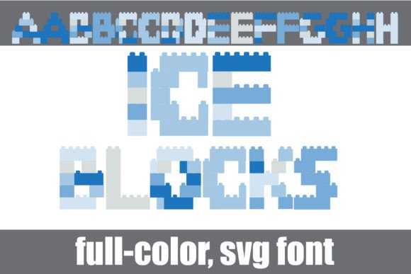 Ice Blocks: A Winter Font for Business Branding