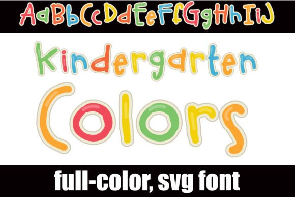 Kindergarten Colors Font for Web Design
