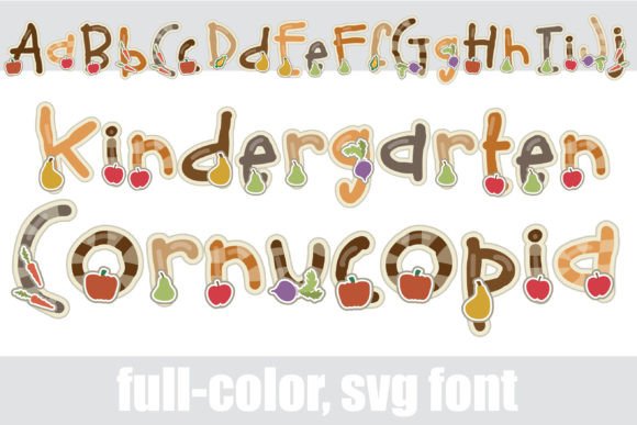 Kindergarten Cornucopia Font