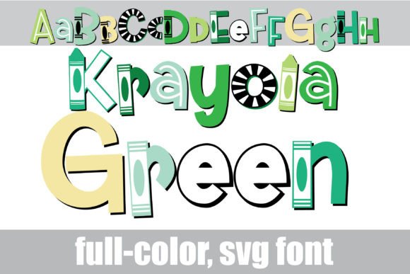 Krayola Green Font: A Crayon-Inspired Typeface for Memorable Branding
