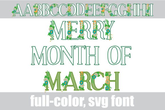 Merry Month of March Font