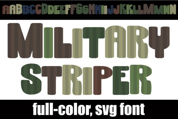 Military Striper: A Bold Font for Creative Projects
