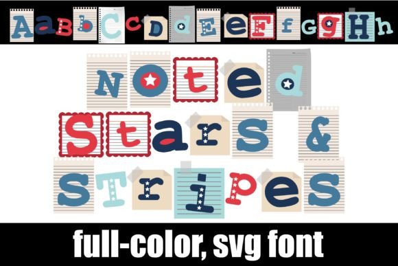 Noted Stars and Stripes Font