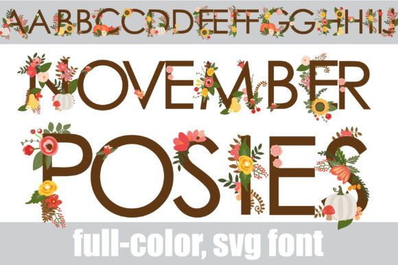 November Posies: A Bold Font for Seasonal Campaigns