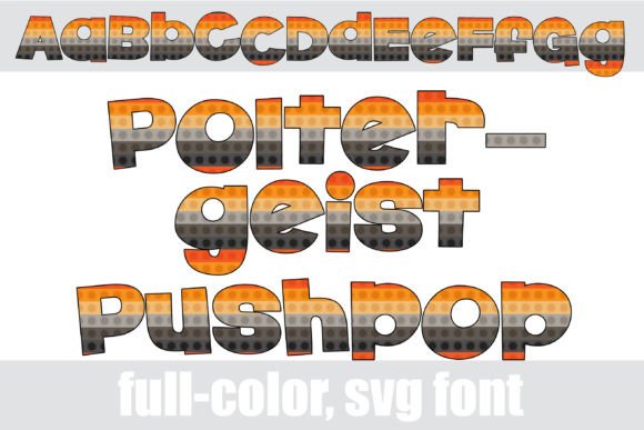 Poltergeist Pushpop Font for Halloween Design