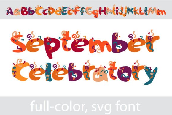 September Celebratory Font