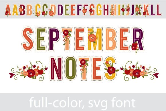 September Notes Font for Creative Projects