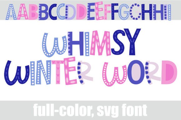 Whimsy Winter Word Font