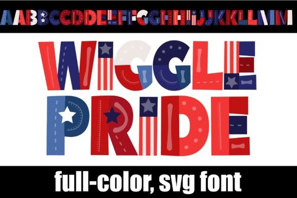 Wigglepride: A Colorful Font for Creative Makers